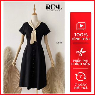 Đầm công sở muse màu đen MỚI_REAL