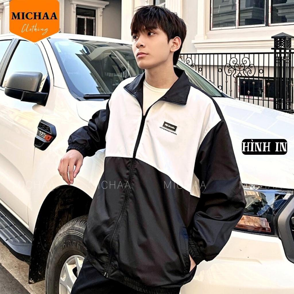 Áo Gió Miside phối màu đen trắng, mẫu mơi hàng 2 lớp form rộng cực đẹp