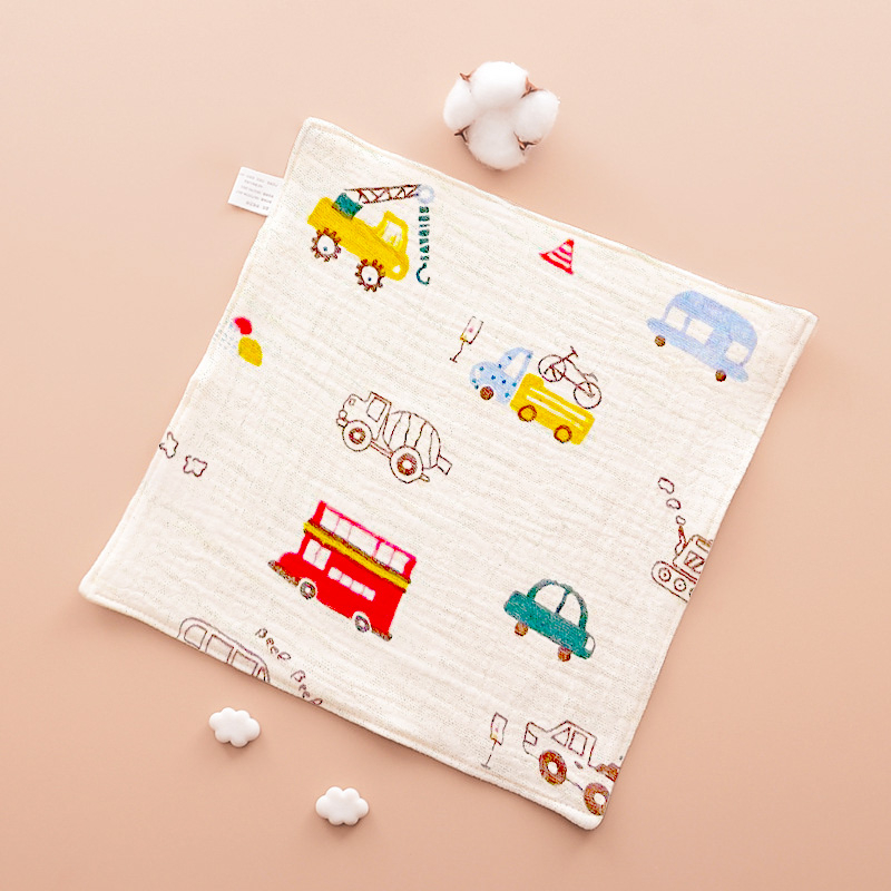 Set khăn xô sữa muslin 2 lớp cho trẻ, size 27cm x 27cm, khăn sữa cho bé sơ sinh mềm mại, an toàn thấm hút tốt