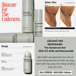 Gel khử mùi body Necessaire The Deodorant Gel with 5% AHA