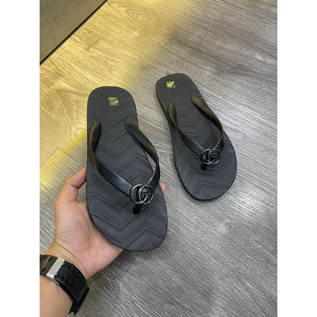 Dép Tông GC Nam Vân Nổi Cao Cấp - Dép Tông GC Đính Logo Siêu Đẹp