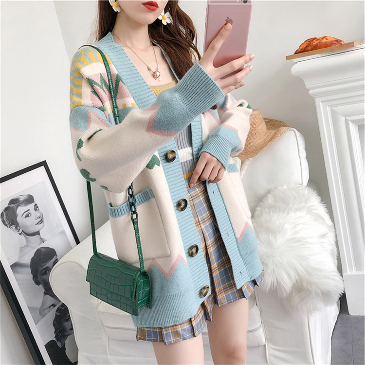 Áo Khoác Cardigan Len Nữ Đẹp Dáng Dài Phong Cách Hàn Quốc