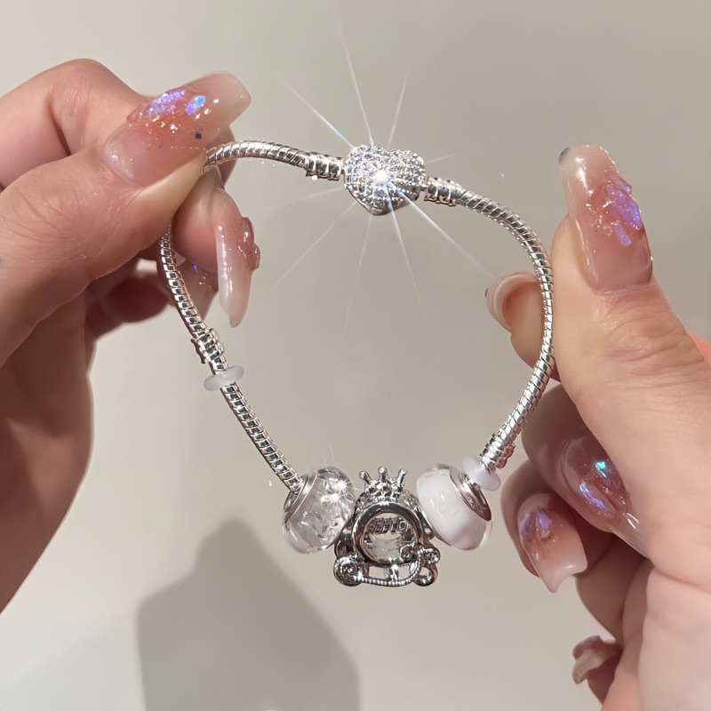 Vòng tay Disney x Pan.dora kèm charm fullbox túi giấy