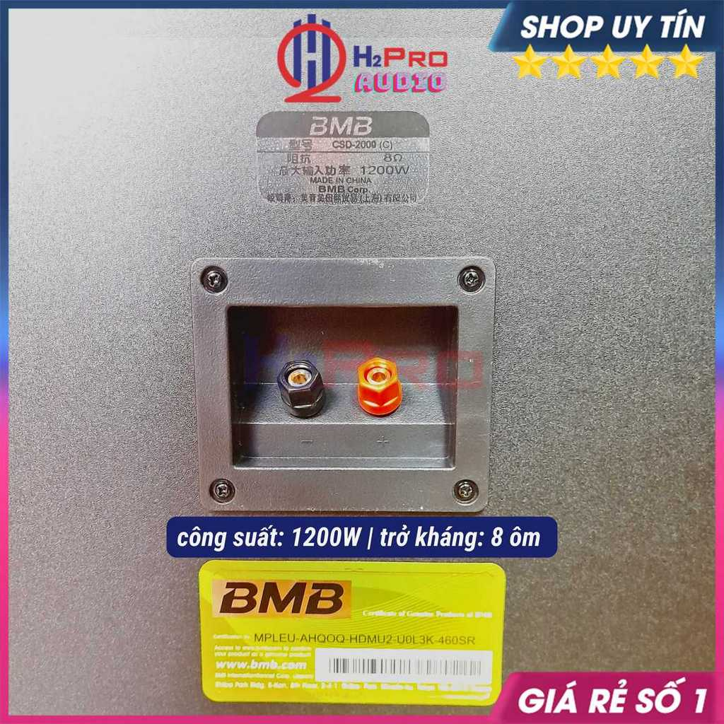 Loa Karaoke Bmb Csd 2000C Bass 30  1200W - 5 Đường Tiếng, Loa Bmb 2000 Karaoke Gia Đình - H2Pro Audio