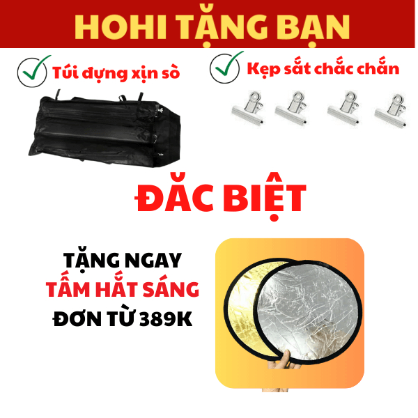 Khung/ Giá Chữ U Treo Phông Nền Di Động - 2x2m - Livestream, Lookbook, Studio - Shop Hohi Decor