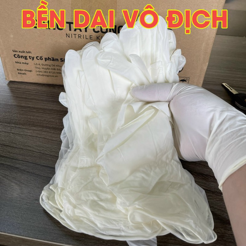 Gang Tay Trắng, Gang Tay Đen không bột hàng Loại 1 Cho SPA -TMV, Phun Xăm, Tatto, Pha Chế Làm Bếp.