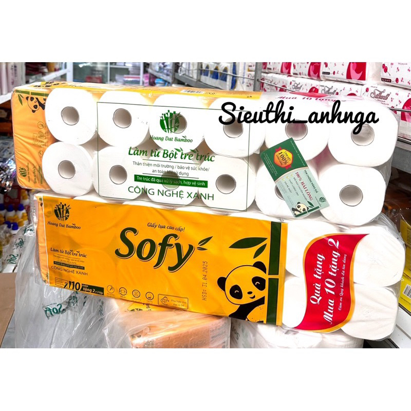 Giấy vệ sinh sofy bịch 12 cuộn siêu dai
