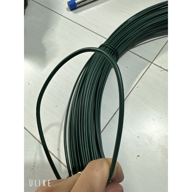 10 Mét dây thép bọc nhựa màu xanh loại 3.5li - Dây thép đa năng