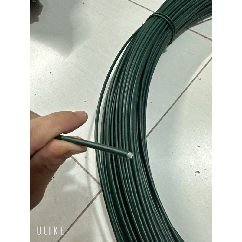 10 Mét dây thép bọc nhựa màu xanh loại 3.5li - Dây thép đa năng