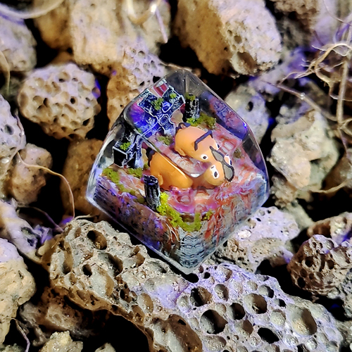 Chansawman keycap , pochita keycap, anime keycap , nút bàn phím cơ chansawman