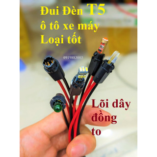 Đui đèn T5, chuôi đèn T5 ô tô xe máy loại tốt