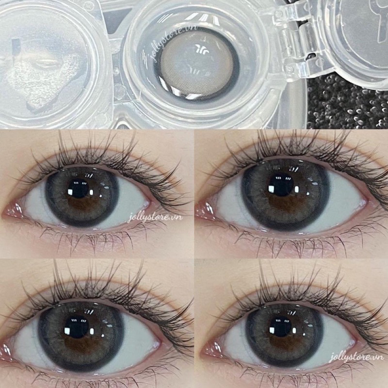 Mẫu lens nâu giãn nhẹ 14.2mm ( kèm khay đựng lens )