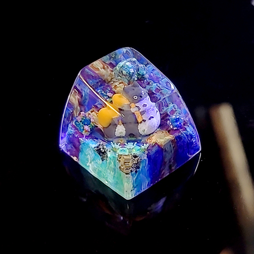 Totoro keycap , anime keycap , nút bàn phím cơ totoro , artisan keycap , resin keycap