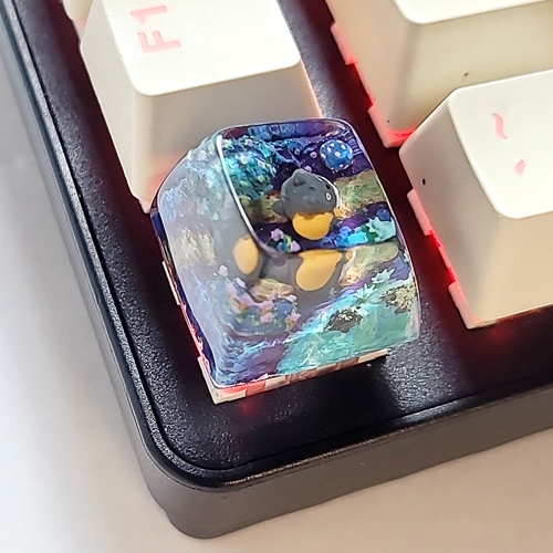 Totoro keycap , anime keycap , nút bàn phím cơ totoro , artisan keycap , resin keycap