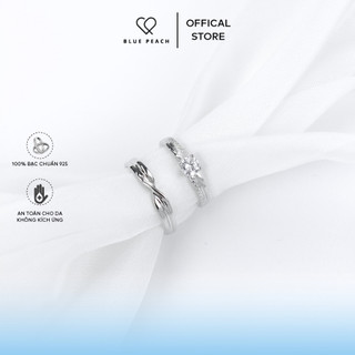 Nhẫn Đôi Bạc Blue Peach First Love
