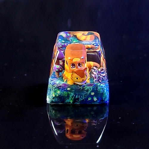 Catbus keycap , nút bàn phím cơ catbus trong anime nhật bản , artisan keycap