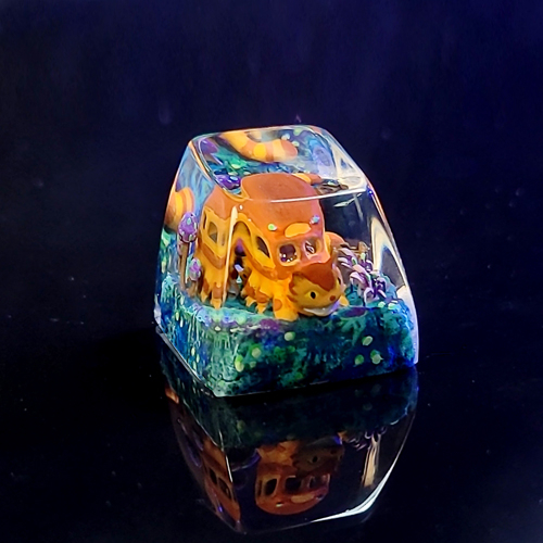 Catbus keycap , nút bàn phím cơ catbus trong anime nhật bản , artisan keycap