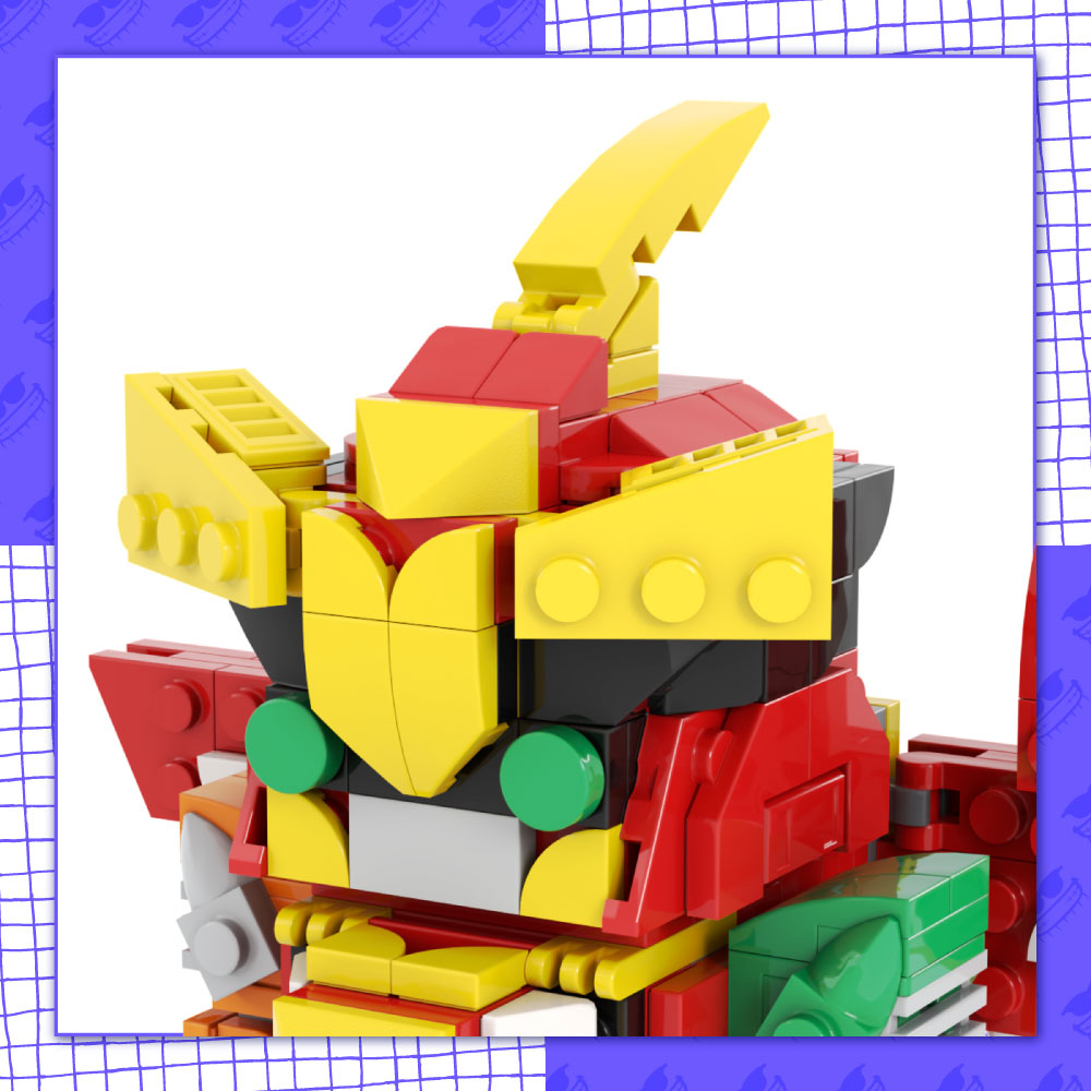 Đồ Chơi Mô Hình Lắp Ráp MOC011 - Brickheadz Robot Siêu Thú Siêu Nhân Gao Icarus Gaoranger MOC 300+ Part