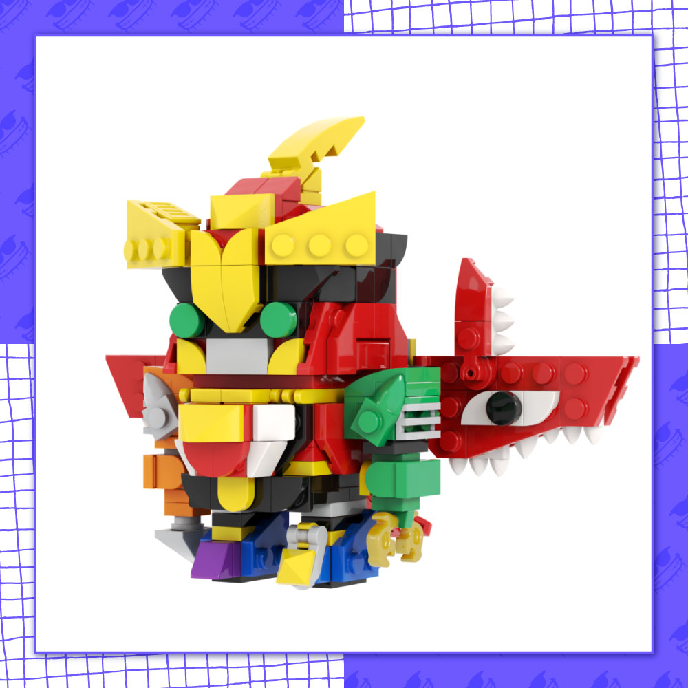 Đồ Chơi Mô Hình Lắp Ráp MOC011 - Brickheadz Robot Siêu Thú Siêu Nhân Gao Icarus Gaoranger MOC 300+ Part