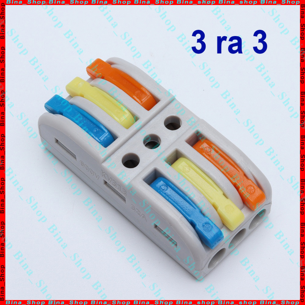 Cút nối dây điện KV PCT 30A cho dây đơn, dây đôi, dây ba, Đầu nối nhanh tiện dụng