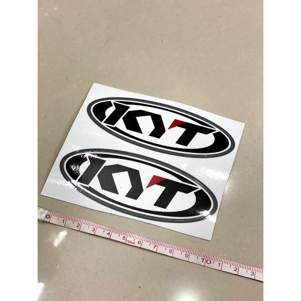 Bộ tem logo KYT dán nón bảo hiểm, xe máy