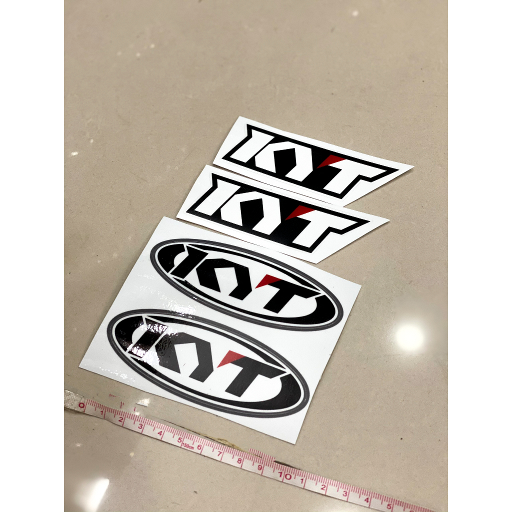Bộ tem logo KYT dán nón bảo hiểm, xe máy
