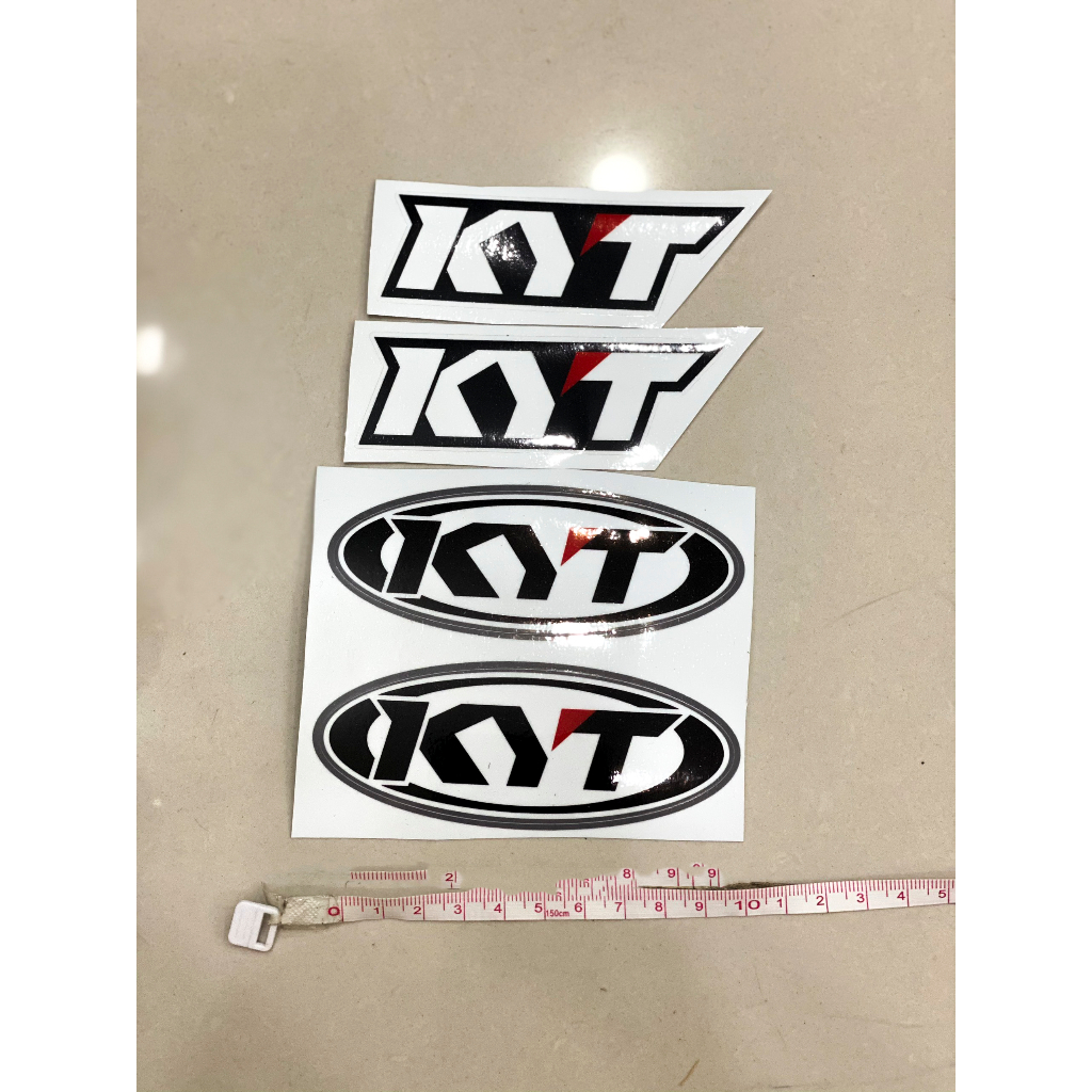 Bộ tem logo KYT dán nón bảo hiểm, xe máy