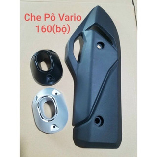 Ốp pô chụp đuôi vario 160 2022->2023 nhựa đen
