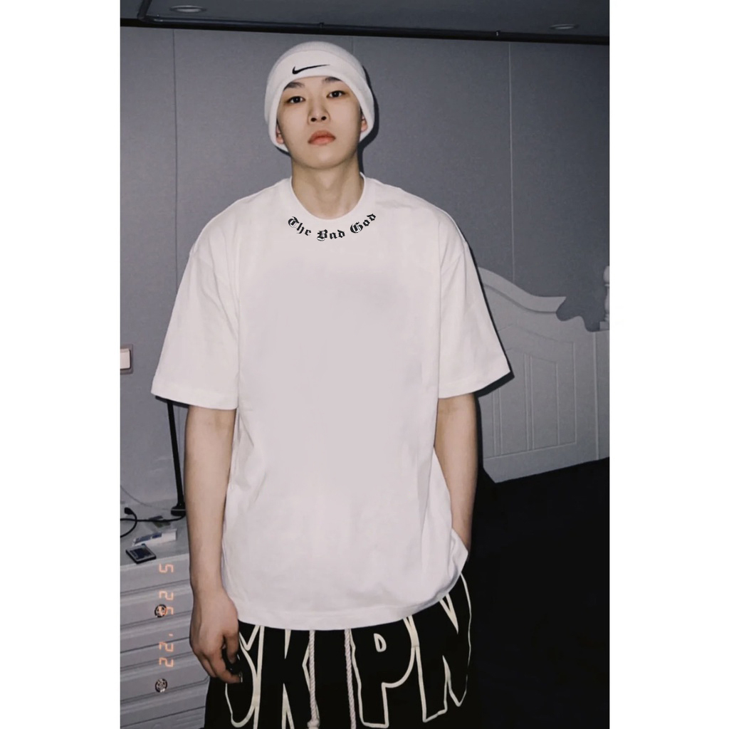 Áo Thun Nam Nữ Form Rộng Cotton Tay Lỡ Unisex , Áo Phông Cổ Tròn Basic Tee Oversize Trend Hè 2023 - The Bad God1