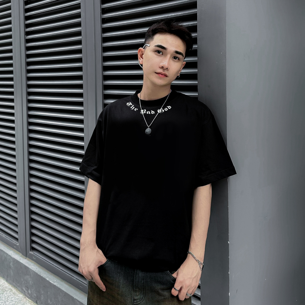 Áo Thun Nam Nữ Form Rộng Cotton Tay Lỡ Unisex , Áo Phông Cổ Tròn Basic Tee Oversize Trend Hè 2023 - The Bad God1
