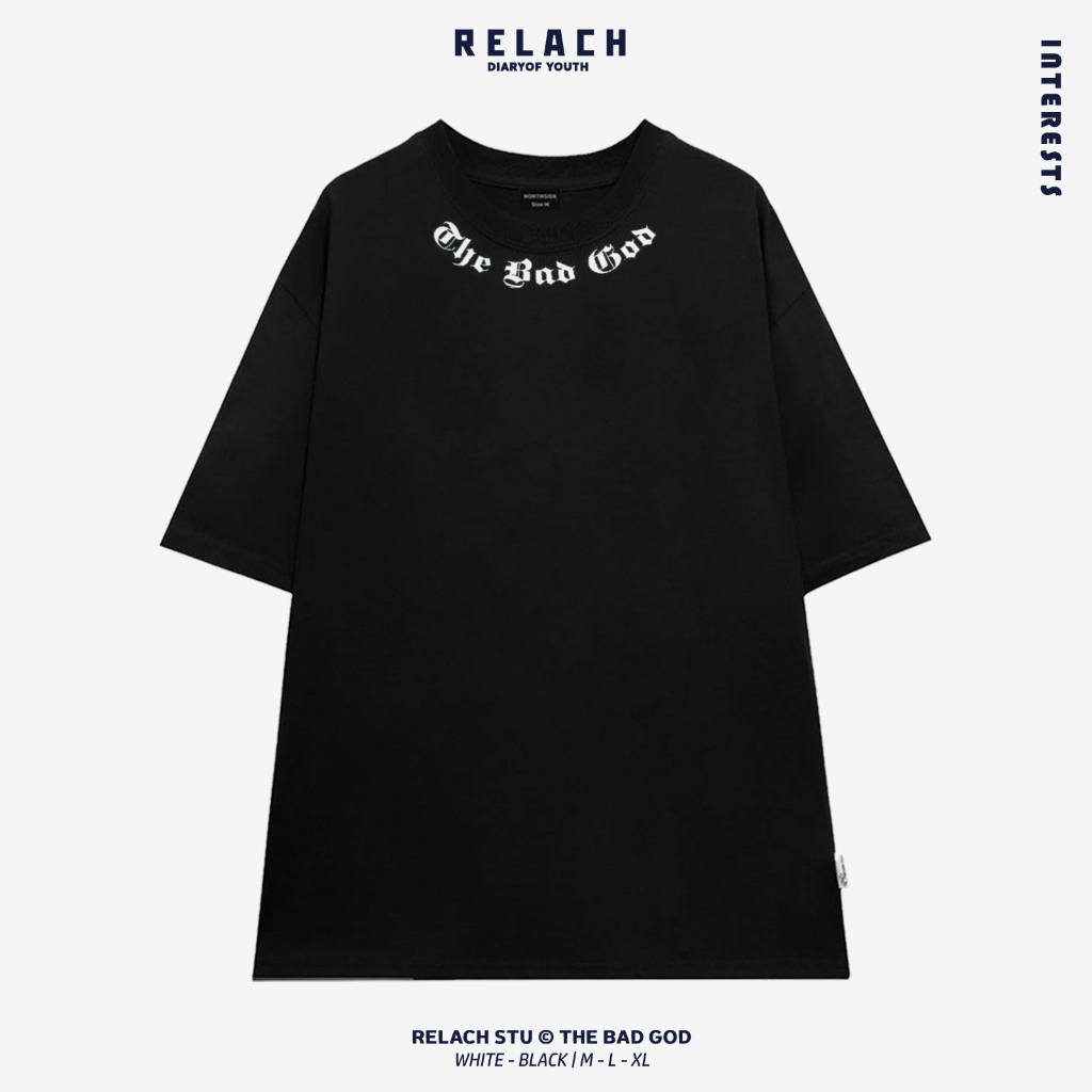 Áo Thun Nam Nữ Form Rộng Cotton Tay Lỡ Unisex , Áo Phông Cổ Tròn Basic Tee Oversize Trend Hè 2023 - The Bad God1