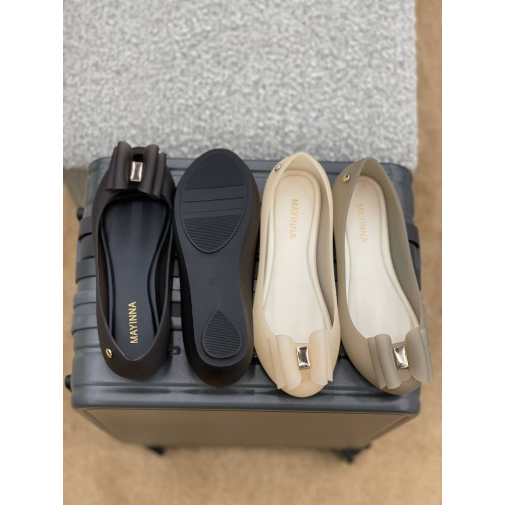 Giày Búp Bê Melissa Nữ Chính Hàng Hình Cái Nơ 3 Màu Xinh Xắn Full Box - Sấu Vui Vẻ