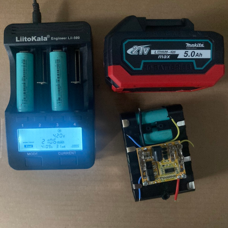 Pin Makita 18v chân pin M21 thông dụng