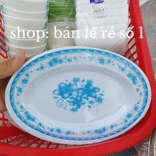 (combo 5)Đĩa bầu dục bằng phíp cao cấp