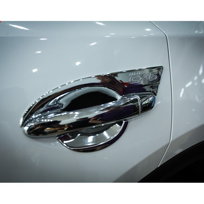 Ốp tay nắm hõm cửa xe Mazda CX-5 2018 - 2023 mạ crom cao cấp, sang trọng
