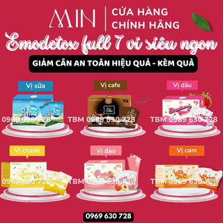 Nước Uống Detox Trái Cây Giảm Cân Emoslim Full 7 Vị/ ho tro giam can