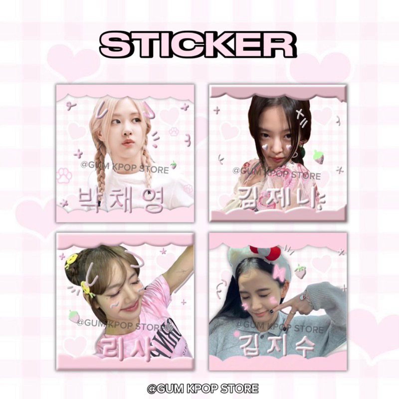 STICKER NIÊM PHONG BLACKPINK HÀN - GUM KPOP STORE