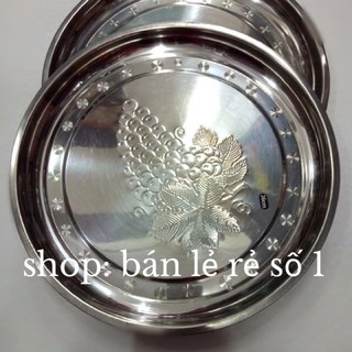 Khay tròn, bằng inox có đủ cỡ sáng bóng bền đẹp