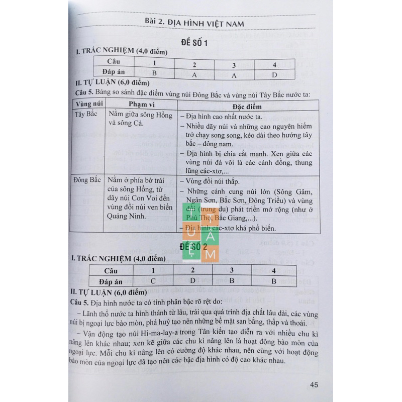 Sách - Đề kiểm tra đánh giá Địa lí 8