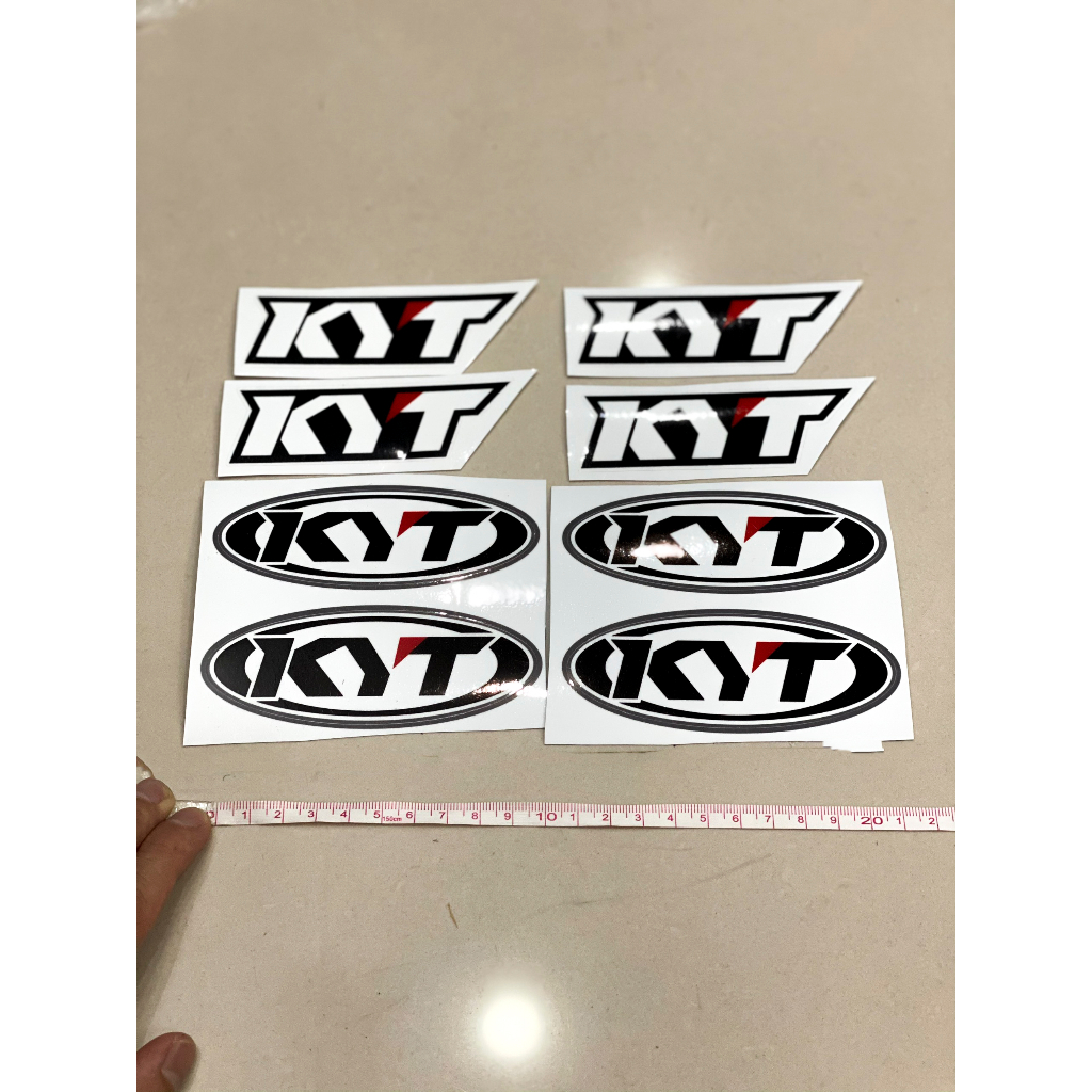 Bộ tem logo KYT dán nón bảo hiểm, xe máy