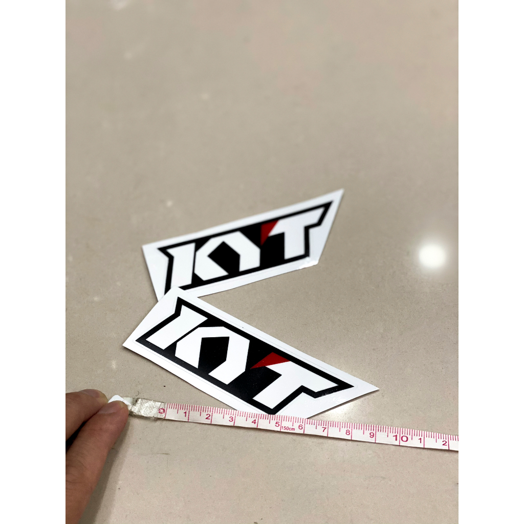 Bộ tem logo KYT dán nón bảo hiểm, xe máy