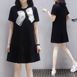 Váy YT16  Nơ Ngực Chất Umi Hàn Form 40-68kg