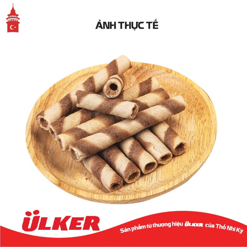 Bánh quế ULKER RULOKAT vị Sô cô la hạt phỉ 170g