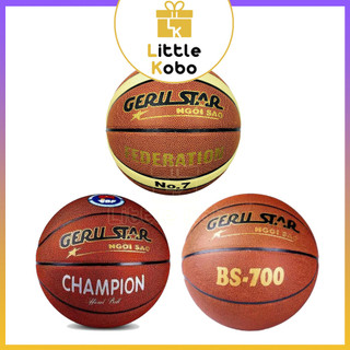 Banh bóng rổ size số 7 da pu cao cấp gerustar federation champion pvc bs700 chính hãng 100% đồ chơi thể thao