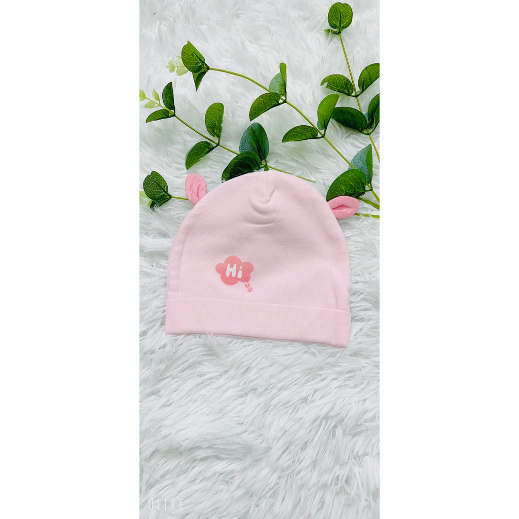 Mũ len cotton cho bé 0m 3m 6m mẫu mới 2023