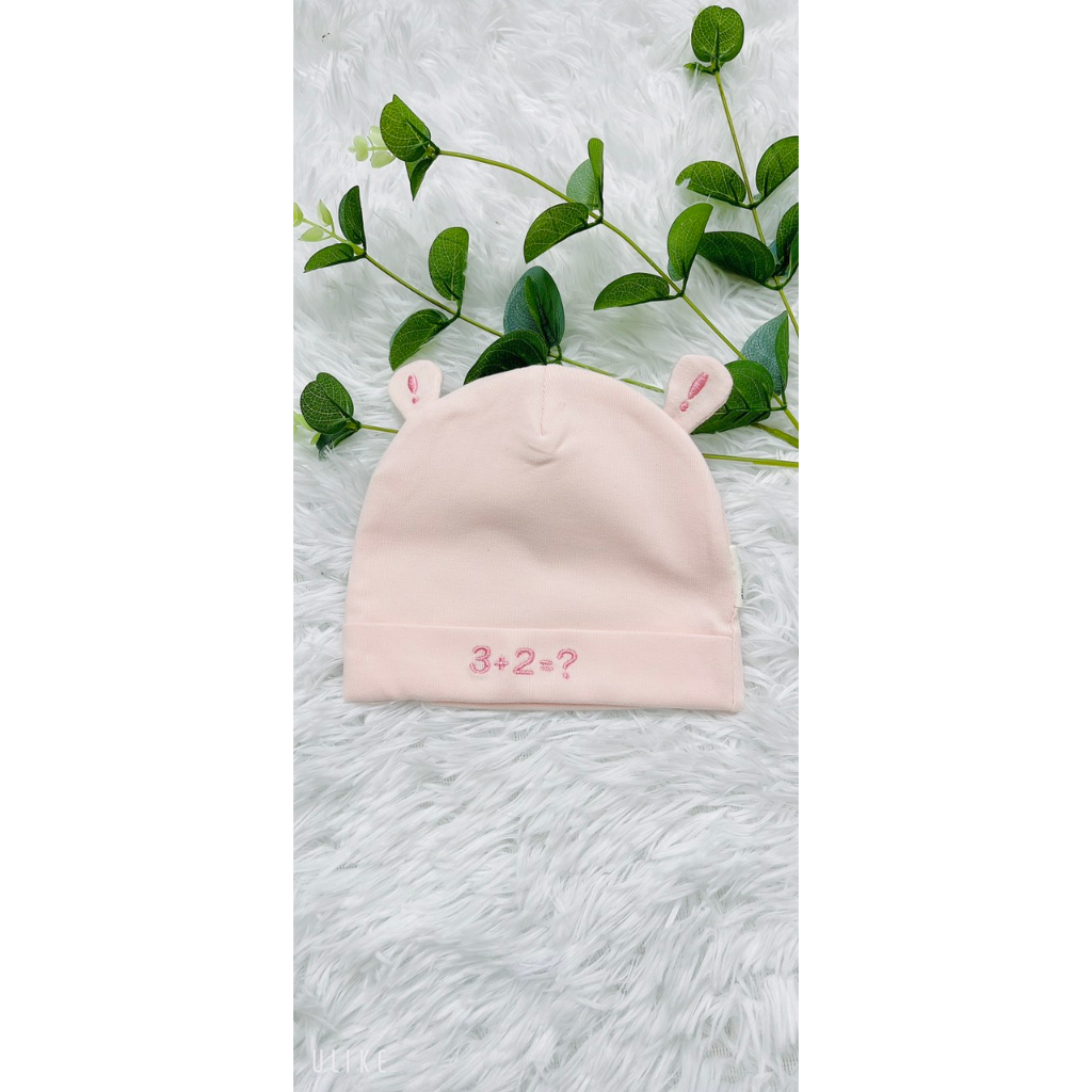 Mũ len cotton cho bé 0m 3m 6m mẫu mới 2023