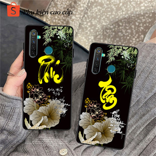 Ốp lưng Oppo Realme 5 Pro - Ốp Oppo in hình chữ thư pháp Tâm an, Phúc, Đức mới nhất - Chất liệu TPU