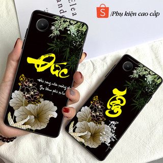 Ốp lưng Oppo Realme C30s - Ốp Oppo in hình chữ thư pháp Tâm an, Phúc, Đức mới nhất - Chất liệu TPU