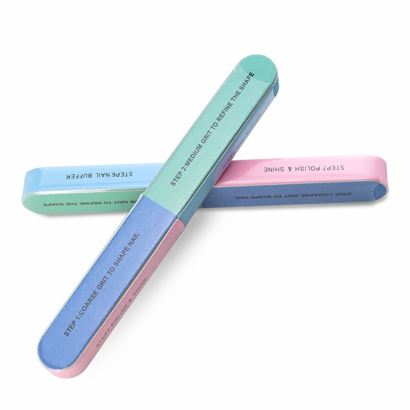 Que Dũa Móng Tay 7 Mặt Chà Nhám và Đánh Bóng Móng Siêu Tiện Lợi-Thanh dũa móng tay làm nail chuyên dụng