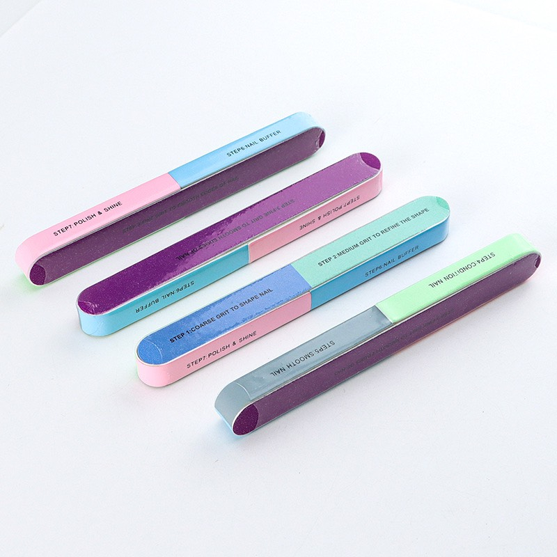 Que Dũa Móng Tay 7 Mặt Chà Nhám và Đánh Bóng Móng Siêu Tiện Lợi-Thanh dũa móng tay làm nail chuyên dụng